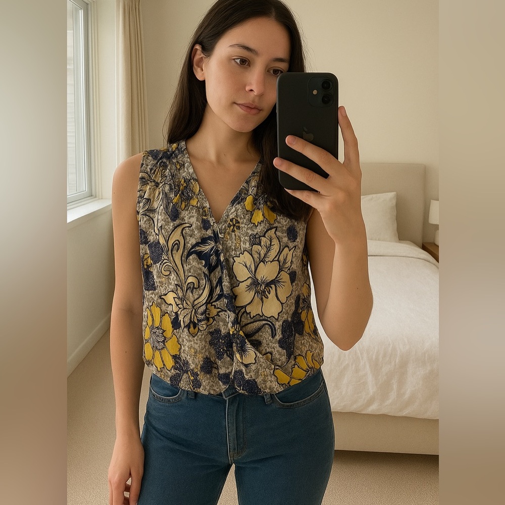 Rachel Roy Floral Blouse